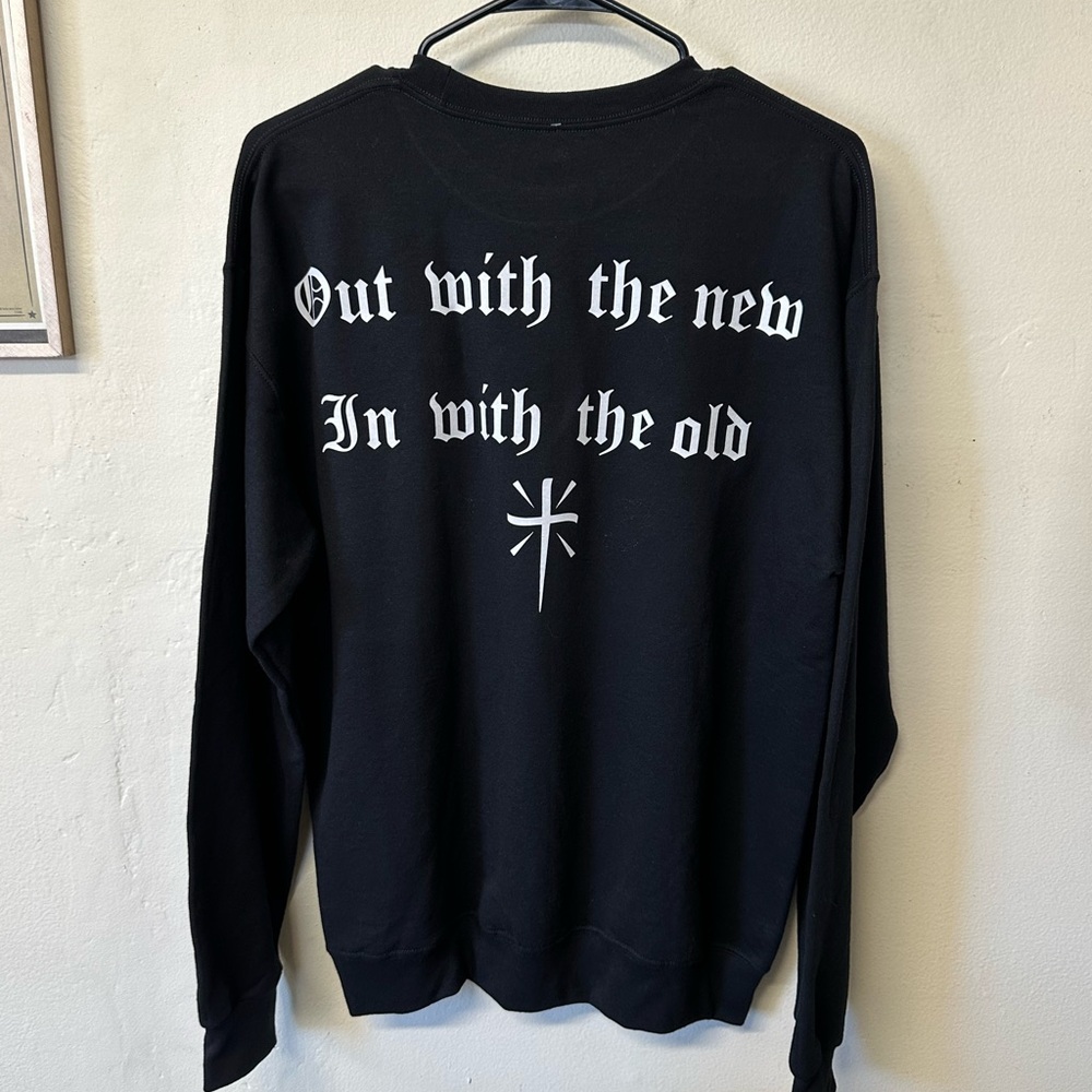 Black Graphic Men's Sweater